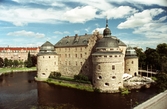 Sydvästra fasaden på Örebro slott, 1991