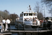 Båten M/S Hjelmare kanal slussar, 1985