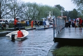 Slussning av båtar, 1987