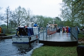 Slussning av båtar, 1987