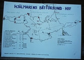 Hjälmarens båtförbunds karta, 1989