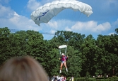 Fallskärmslandning i Stadsparken, 1989