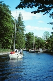 Segelbåtar anländer till Hamnen, 1990