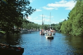 Segelbåtar anländer till Hamnen, 1990