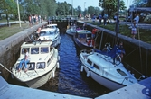 Slussning av båtar, 1992
