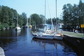 Segelbåtar vid slusspiren, 1992