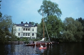 Segelbåt i Svartån, 1992