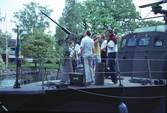 Besökare ombord flottansbåt, 1992
