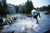 Drakbåt i Svartån, 1992