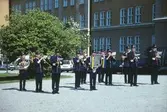 Orkester på nationaldagen vid regementet, 1997-06-06