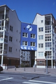 Fasadutsmyckning mot Alnängsgatan, 1992