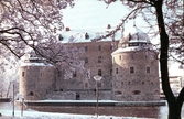 Örebro slott med snö på taket, 1982-04-12