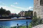 Del av Örebro slott med Nerikes Allehanda, 1982