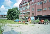 Sopor vid Oscariahuset på Fabriksgatan 52, 1980-tal