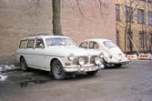 Parkering vid Kexfabriken på Ribbingsgatan 1-9, 1980-tal
