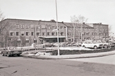 Parkering vid gamla kexfabriken, Ribbingsgatan 1-9, 1980-tal