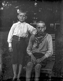 Pojkar vid Hageberg, 1918