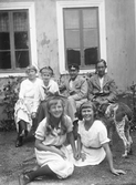 Grupp vid Hagebergs gård, 1918
