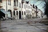 Hyreshus på Drottninggatan, 1963