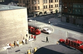 Brandbilar vid Medborgarhuset, ca 1965