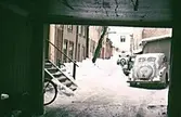 Gårdsinteriör på Drottninggatan 54, 1959