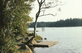 Brygga vid Ånnabodasjön, 1980-tal