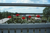 Utsikt från serveringen på Ånnaboda friluftsgård, 1989