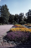 Blomsterrabatt i Brunnsparken, 1983