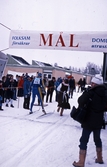 Målgång för skidåkare i Wadköpingsloppet, 1980