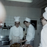 Pojkar i styckboden på restaurangskolan, 1967