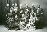 Gruppbild med August Bondeson i mitten på bakre raden.
