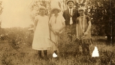 Gruppbild på familjen Redin i Minnesota, 1920-tal