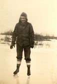 Kvinna på skridskor i Minnesota, 1931