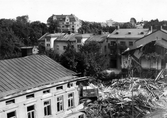 Husrivning vid Fabriksgatan, 1960-tal
