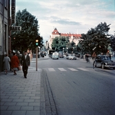 Biltrafik på Storbron, 1950-tal