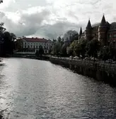 Svartån flyter vid Frimurarelogen och NA-borgen, 1958-1962