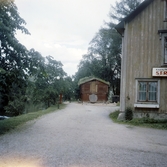 Cajsa Wargs hus och Café Kanalträdgården i Wadköping, ca 1962