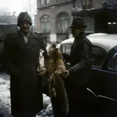 Försäljning av rävskinn utanför Stora Hotellet, 1960-1963