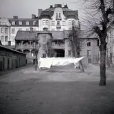 Gårdsinteriör på Drottninggatan 33, 1950-1955