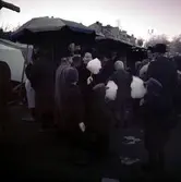 Försäljning av Sockervadd på Hindersmässan, ca 1950