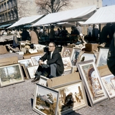 Tavelförsäljare på Stortorget, 1956-1960