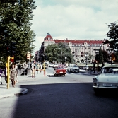 Biltrafik på Storbron, 1965-1966