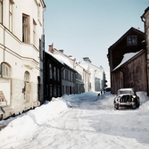 Snövallar på Kyrkogårdsgatan, 1959-1962