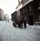 Man med häst och kärra, 1950-tal