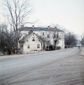 Skebäcksvägen mot norr från Norra Skyttegatan, 1950-tal