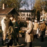 Nils Linnman och Erik Rosenberg med sällskap, ca 1960