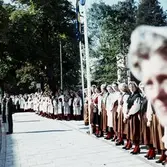 I väntan på Kung Gustav VI Adolf till invigningen av Länsmuseet, 1963