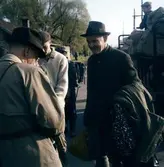 Nils Linnman och Erik Rosenberg på Södra station, ca 1960