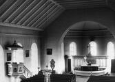 Interiör av Junsele kyrka. Cirka 1925.