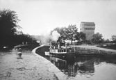Ångbåt vid slussen, 1920-tal